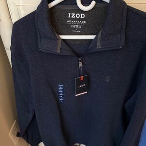 Izod Dark Blue Quarter-Zip Sweater
